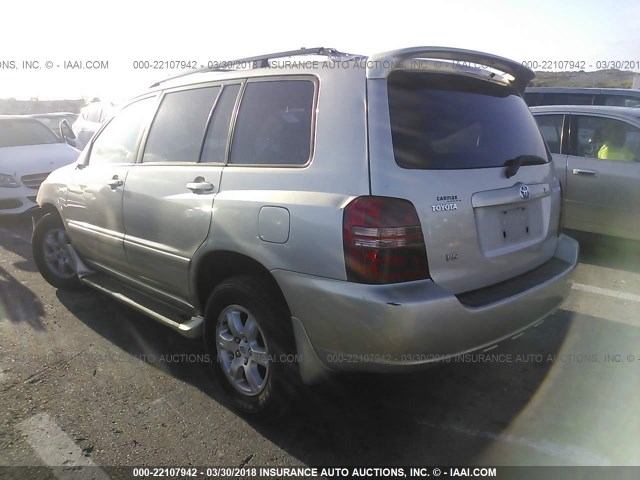 JTEGF21A620069662 - 2002 TOYOTA HIGHLANDER LIMITED GOLD photo 3