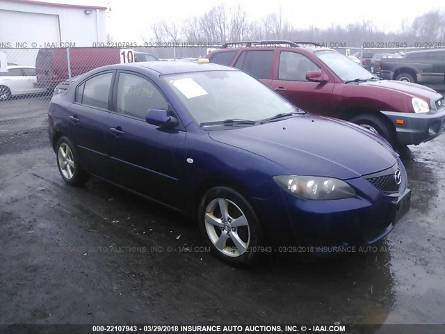 JM1BK32G661408049 - 2006 MAZDA 3 I BLUE photo 1