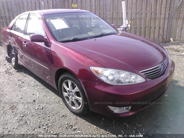 4T1BE30K65U410794 - 2005 TOYOTA CAMRY LE/XLE/SE BURGUNDY photo 1