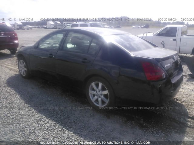 1N4BA41E74C906194 - 2004 NISSAN MAXIMA SE/SL BLACK photo 3