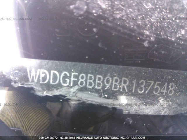 WDDGF8BB9BR137548 - 2011 MERCEDES-BENZ C 300 4MATIC GRAY photo 9