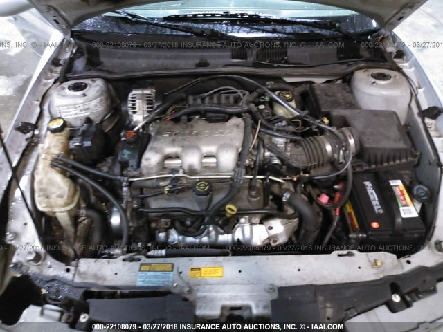 1G3NF52E01C196659 - 2001 OLDSMOBILE ALERO GLS 银色 照片 10