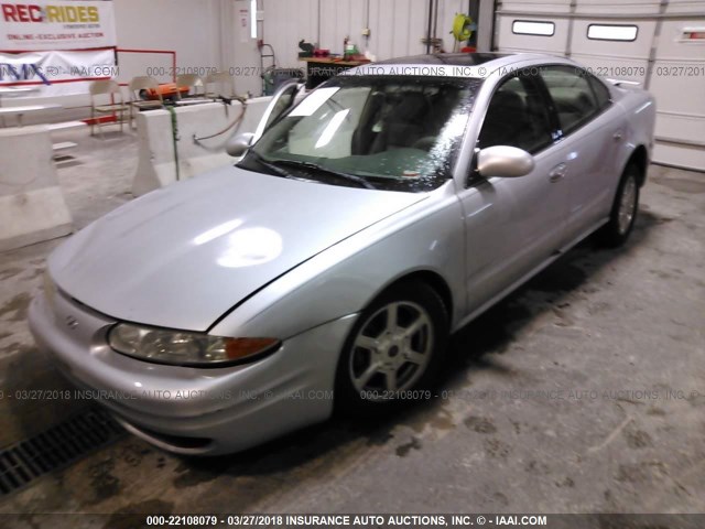 1G3NF52E01C196659 - 2001 OLDSMOBILE ALERO GLS 银色 照片 2