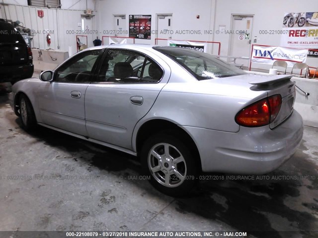 1G3NF52E01C196659 - 2001 OLDSMOBILE ALERO GLS 银色 照片 3