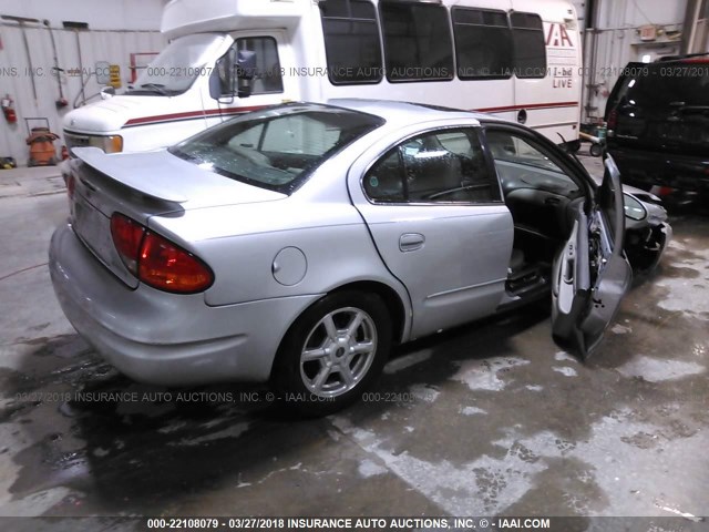 1G3NF52E01C196659 - 2001 OLDSMOBILE ALERO GLS 银色 照片 4