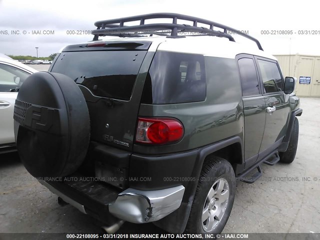 JTEZU4BF4AK009208 - 2010 TOYOTA FJ CRUISER GREEN photo 4