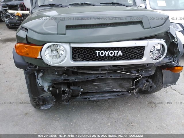 JTEZU4BF4AK009208 - 2010 TOYOTA FJ CRUISER GREEN photo 6