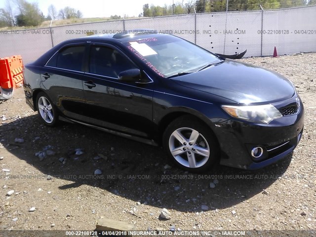 4T1BF1FK6DU237981 - 2013 TOYOTA CAMRY L/SE/LE/XLE BLACK photo 1