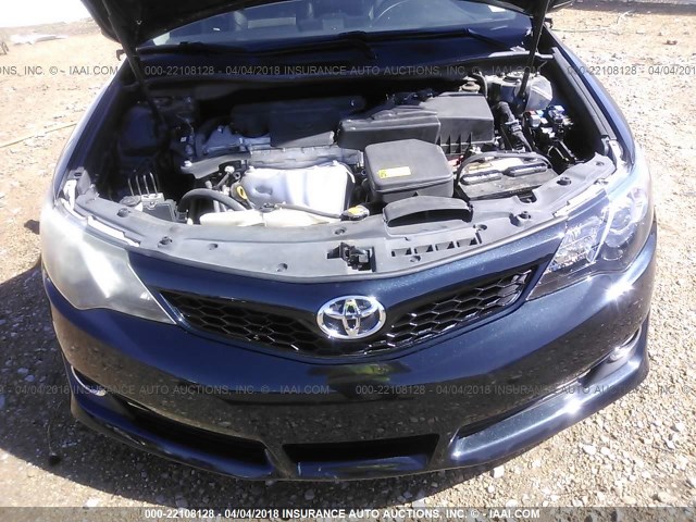 4T1BF1FK6DU237981 - 2013 TOYOTA CAMRY L/SE/LE/XLE BLACK photo 10