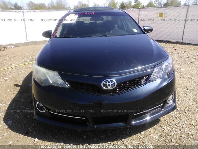 4T1BF1FK6DU237981 - 2013 TOYOTA CAMRY L/SE/LE/XLE BLACK photo 6