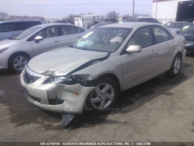 1YVFP80C345N29587 - 2004 MAZDA 6 I კრემისფერი ფოტო 2