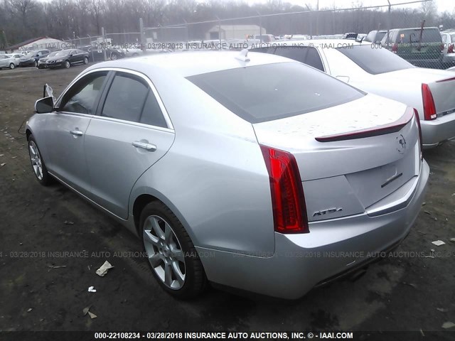 1G6AG5RXXE0103014 - 2014 CADILLAC ATS SILVER photo 3