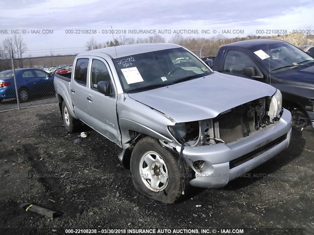 5TEJU62N88Z486167 - 2008 TOYOTA TACOMA DOUBLE CAB PRERUNNER SILVER photo 1