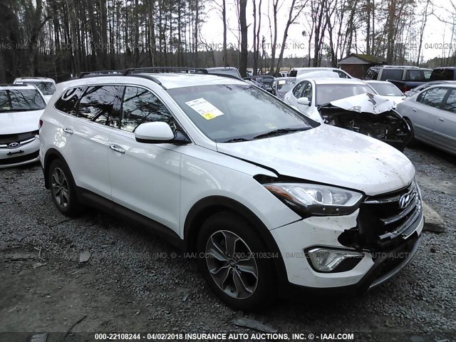 KM8SM4HF0FU110508 - 2015 HYUNDAI SANTA FE GLS WHITE photo 1