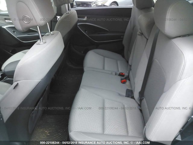 KM8SM4HF0FU110508 - 2015 HYUNDAI SANTA FE GLS WHITE photo 8