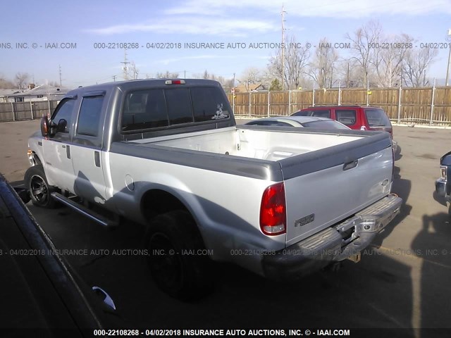 1FTNW21P44ED23763 - 2004 FORD F250 SUPER DUTY GRAY photo 3