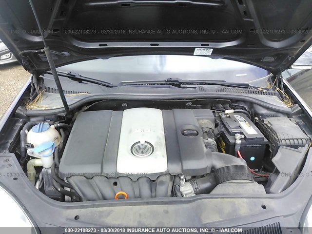 3VWHM71K48M006504 - 2008 VOLKSWAGEN JETTA S 黑色 照片 10