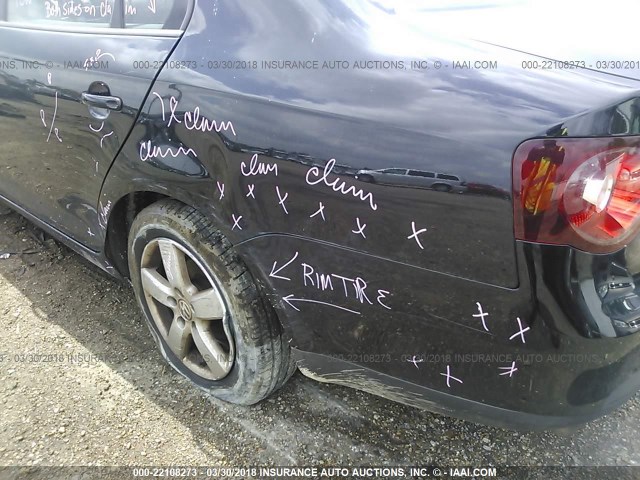 3VWHM71K48M006504 - 2008 VOLKSWAGEN JETTA S 黑色 照片 6