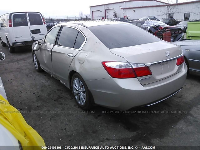 1HGCR2F71EA110397 - 2014 HONDA ACCORD EX GOLD photo 3