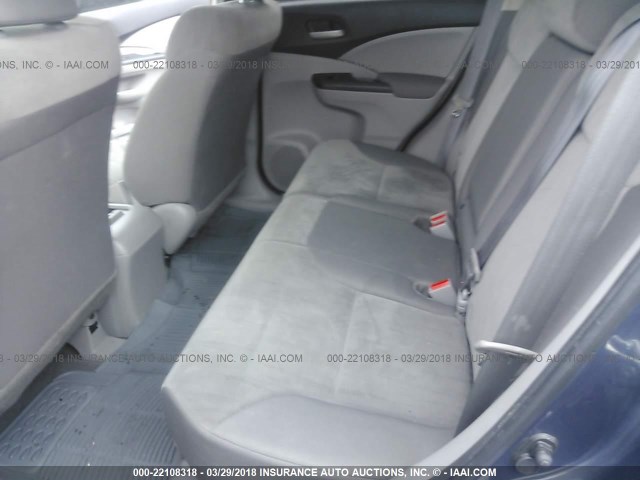 5J6RM4H38CL059490 - 2012 HONDA CR-V LX BLUE photo 8