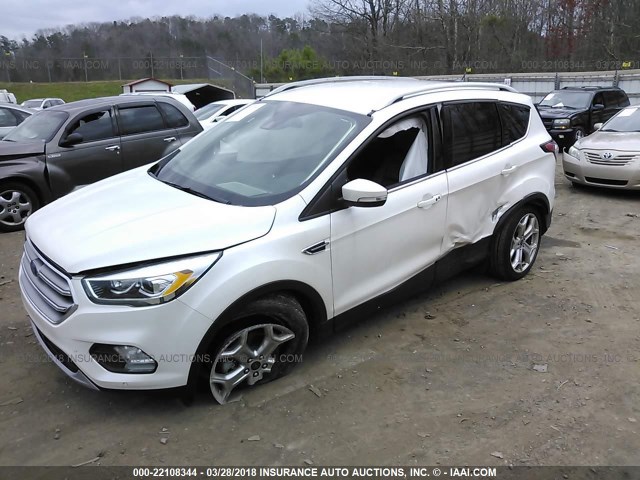 1FMCU0J9XHUB95264 - 2017 FORD ESCAPE TITANIUM WHITE photo 6