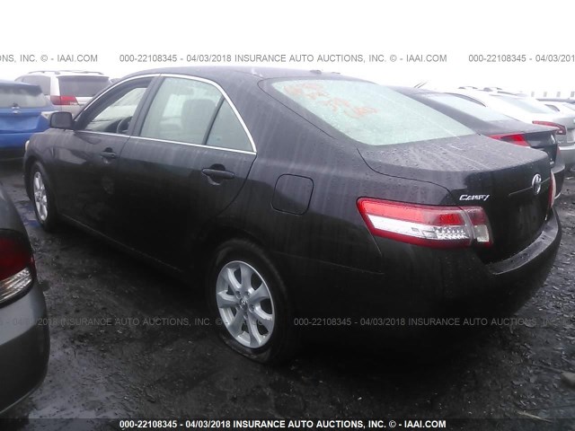 4T1BF3EK8BU119313 - 2011 TOYOTA CAMRY SE/LE/XLE 黑色 照片 3