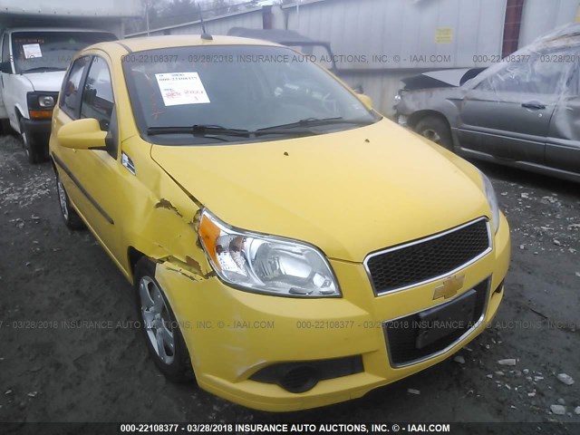 KL1TD6DE4BB156521 - 2011 CHEVROLET AVEO LS/LT YELLOW photo 1