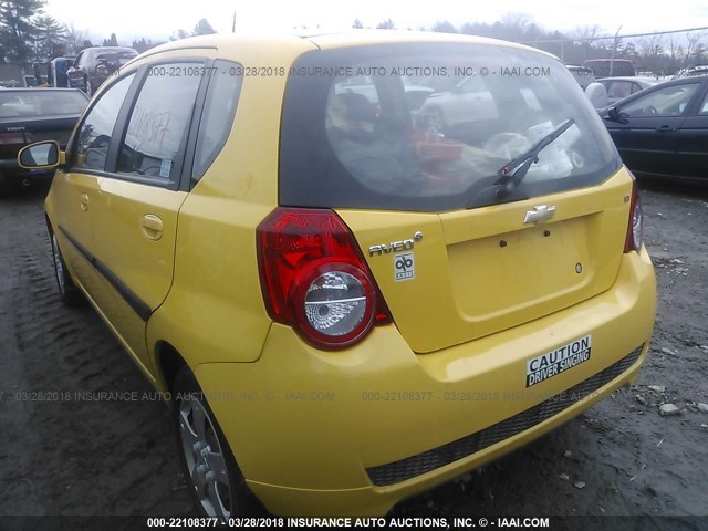 KL1TD6DE4BB156521 - 2011 CHEVROLET AVEO LS/LT 黄色 照片 3