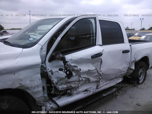 1D7RB1CPXBS615832 - 2011 DODGE RAM 1500 WHITE photo 6