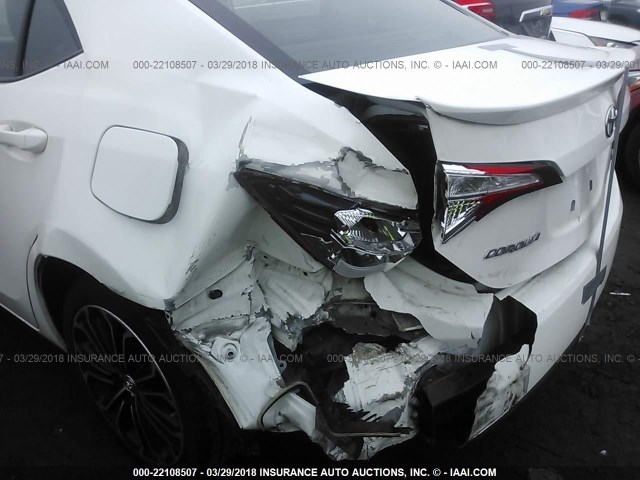 2T1BURHE5EC087036 - 2014 TOYOTA COROLLA L/LE/LE PLS/PRM/S/S PLS WHITE photo 6