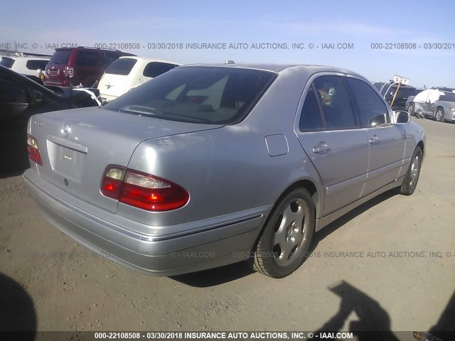 WDBJF70J9YB011601 - 2000 MERCEDES-BENZ E 430 SILVER photo 4