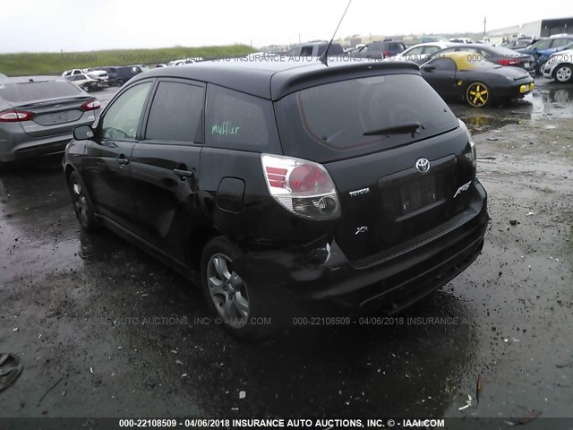 2T1KR30E15C501052 - 2005 TOYOTA COROLLA MATRIX XR BLACK photo 3