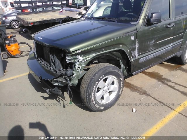 1J8GN28K89W529071 - 2009 JEEP LIBERTY SPORT GREEN photo 6