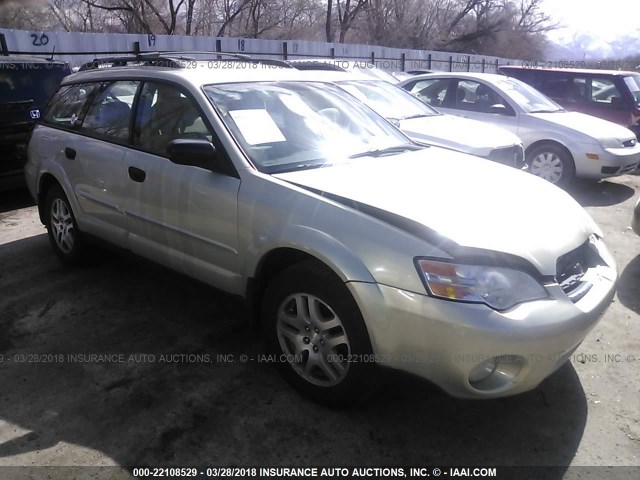 4S4BP61CX67331163 - 2006 SUBARU LEGACY OUTBACK 2.5I BEIGE photo 1