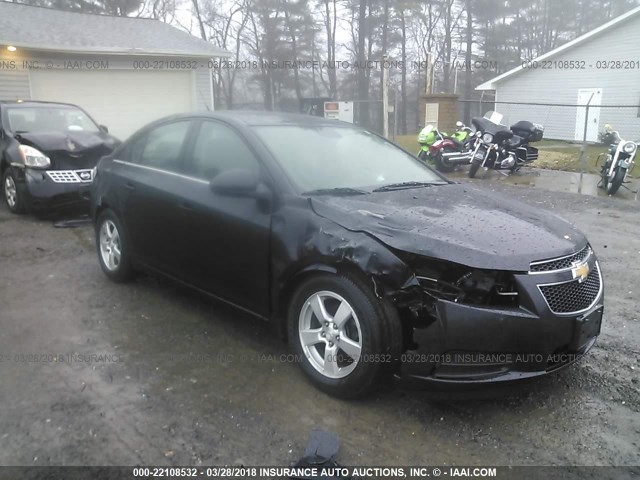 1G1PC5SB8E7140130 - 2014 CHEVROLET CRUZE LT BLACK photo 1