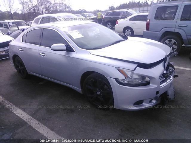 1N4AA5AP7AC814047 - 2010 NISSAN MAXIMA S/SV SILVER photo 1