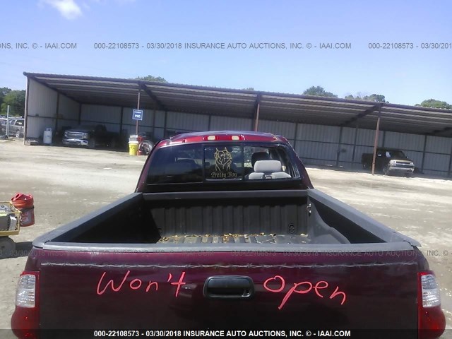 5TBRT34165S471831 - 2005 TOYOTA TUNDRA ACCESS CAB SR5 BURGUNDY photo 8