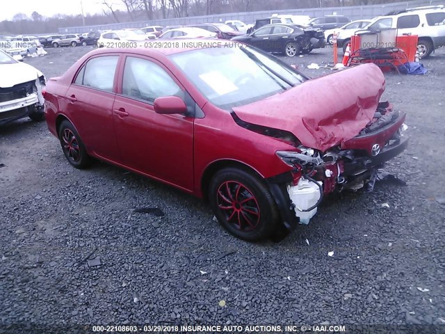 2T1BU4EE6DC038871 - 2013 TOYOTA COROLLA S/LE RED photo 1