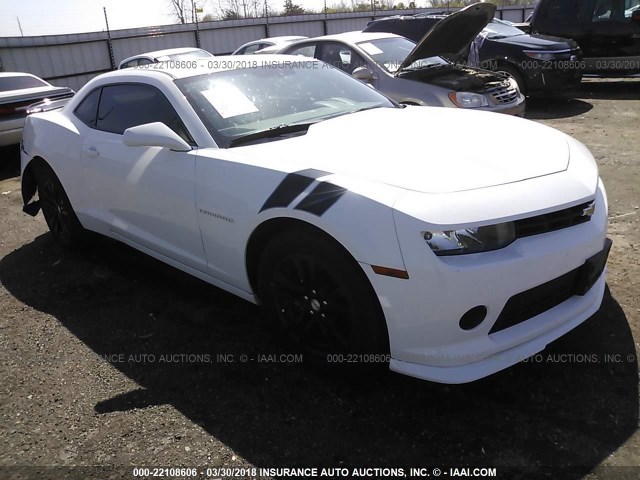 2G1FB1E30F9286503 - 2015 CHEVROLET CAMARO LS WHITE photo 1