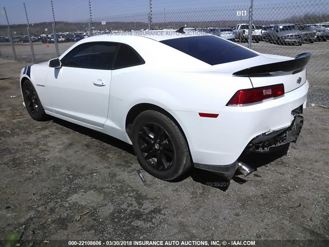 2G1FB1E30F9286503 - 2015 CHEVROLET CAMARO LS WHITE photo 3