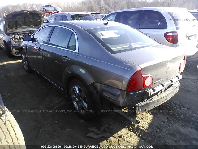 1G1ZC5EB0AF241215 - 2010 CHEVROLET MALIBU 1LT BROWN photo 3