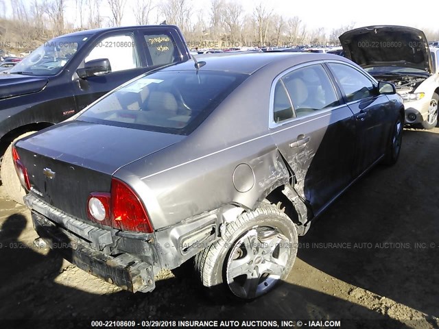 1G1ZC5EB0AF241215 - 2010 CHEVROLET MALIBU 1LT BROWN photo 4