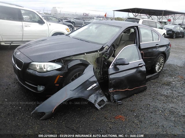 WBAFU7C50BC872059 - 2011 BMW 535 XI Czarny zdjęcie 2