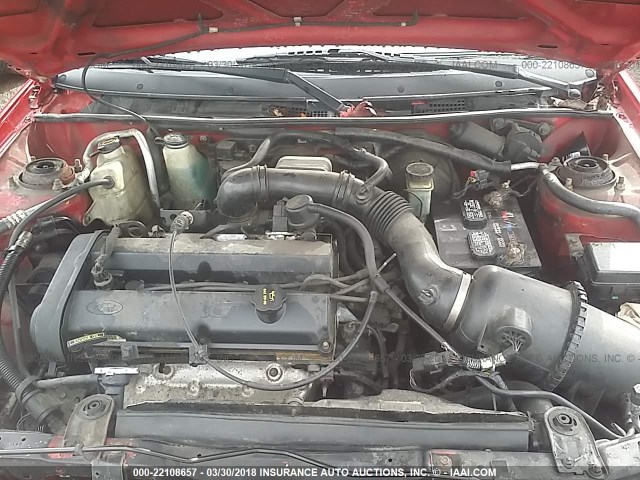 3FAFP11302R156312 - 2002 FORD ESCORT ZX2 RED photo 10