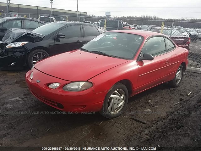 3FAFP11302R156312 - 2002 FORD ESCORT ZX2 RED photo 2