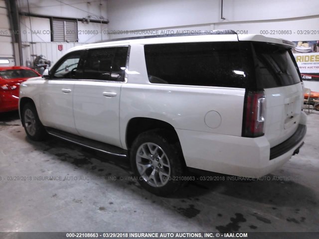 1GKS2HKC8FR132196 - 2015 GMC YUKON XL K1500 SLT WHITE photo 3