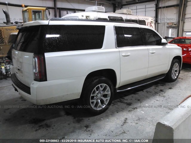 1GKS2HKC8FR132196 - 2015 GMC YUKON XL K1500 SLT WHITE photo 4