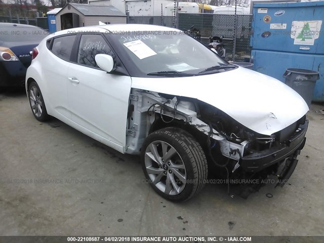 KMHTC6AD5GU269862 - 2016 HYUNDAI VELOSTER WHITE photo 1