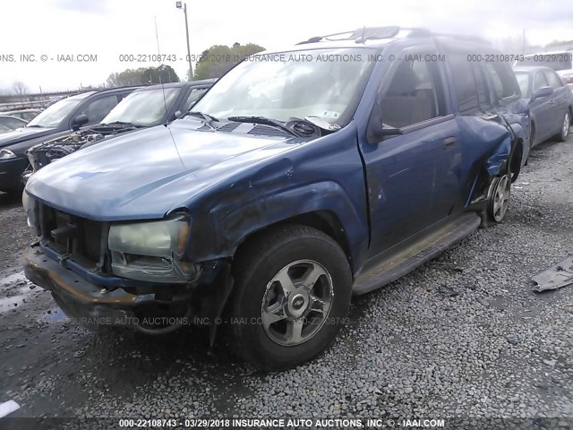 1GNDS13S252285236 - 2005 CHEVROLET TRAILBLAZER LS/LT BLUE photo 6