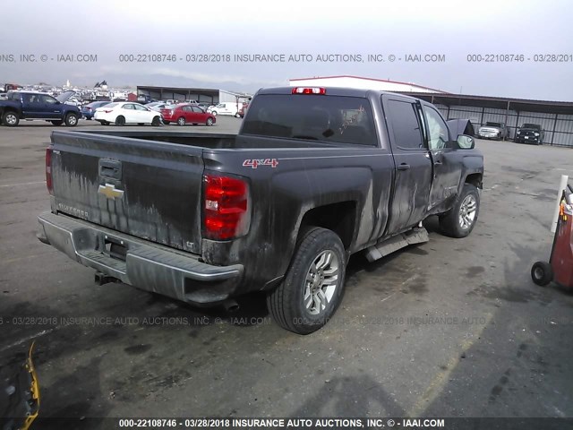 3GCUKREC7EG260644 - 2014 CHEVROLET SILVERADO K1500 LT GRAY photo 4